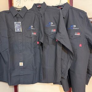 Bocomal FR Cat II Fire Resistant Long Sleeve Button Down Shirt Size Small NWT